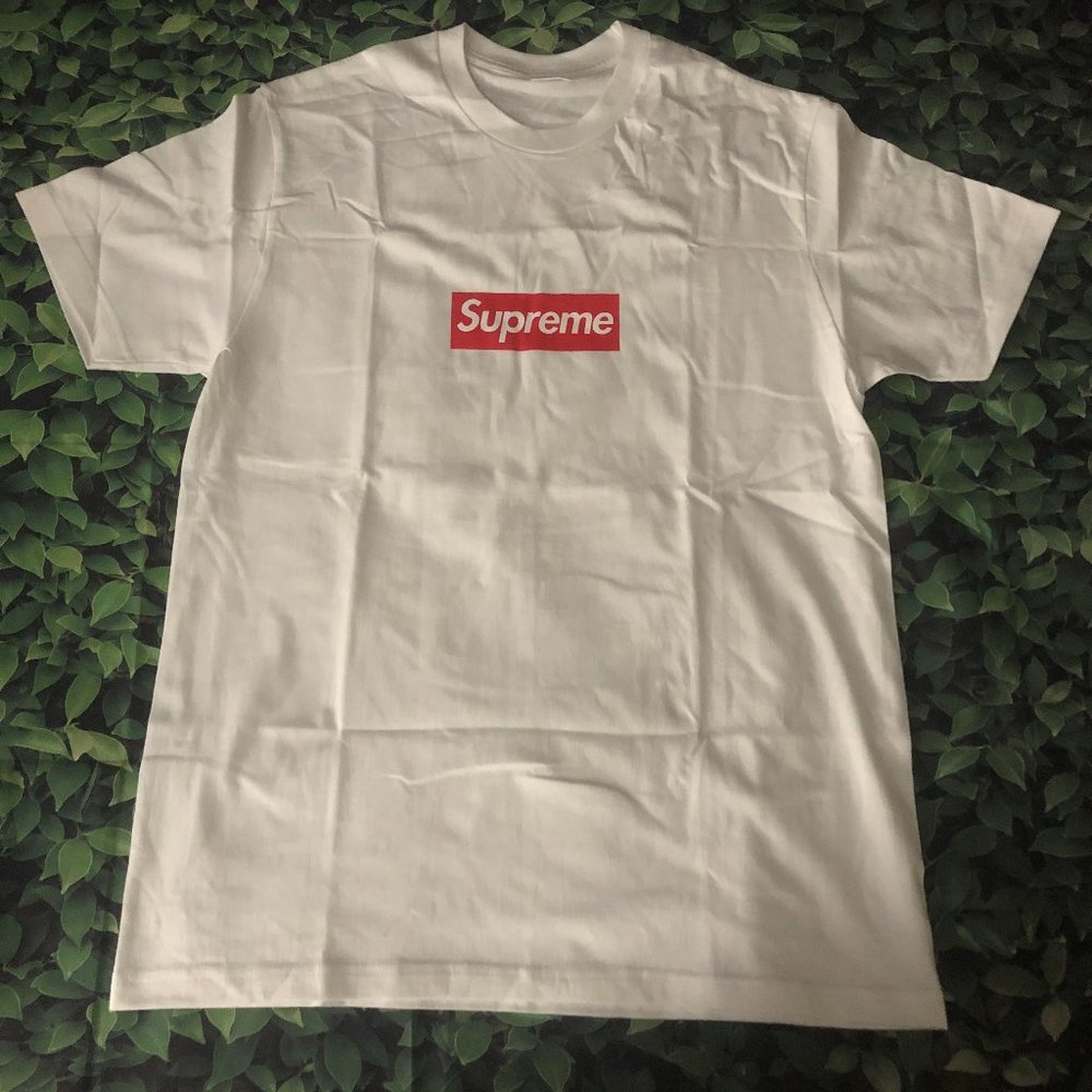 Supreme White / Red Box Logo Tee